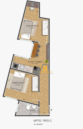 Studio À Venda, 35 M² Por R$ 180.000,00 - Vila Ivg - São Paulo/sp - St0001