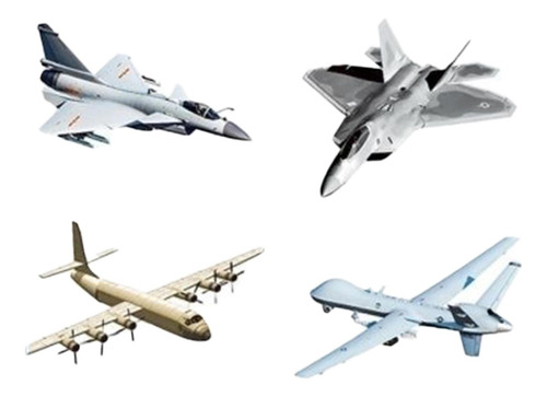 4x Modelos De Aviones De Diy Avión De Cumpleaños