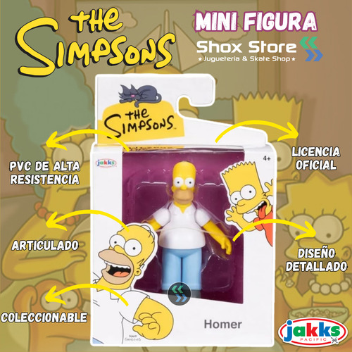 Muñeco Los Simpsons Original Articulado Coleccionables Jakks