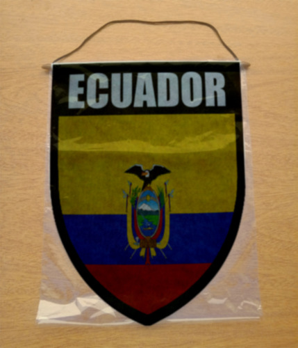 Banderin Shield 40cm Bandera De Ecuador