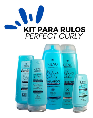 Kit Completo Rulos Perfectos Kleno Perfect Curly Hidratacion