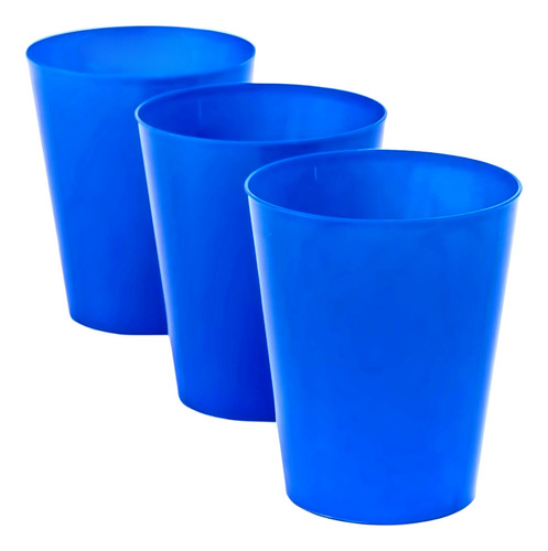 Vaso Azul Flexible Irrompible 180cc X 15 Unidades