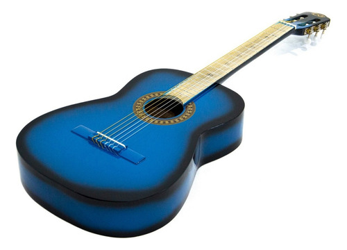 Guitarra Acústica Clásica Cuerdas De Nylon Cl1-azul Color Azul Orientación De La Mano Derecha