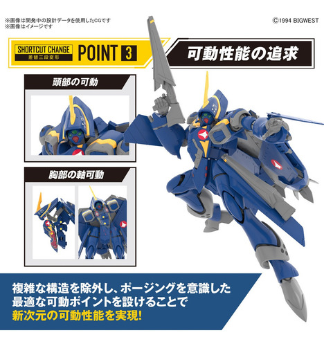 Hg 1/100 Yf-21 Valkyrie Macross Plus Model Kit Bandai
