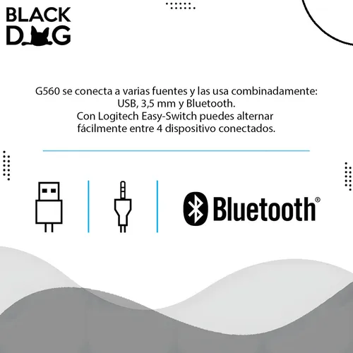 Parlantes Logitech Lightsync G560