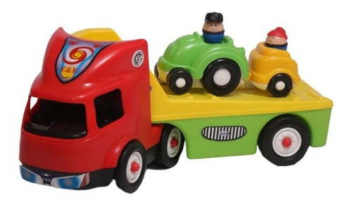Camion Infantil Transporte Tren Con Acoplado E & B Juguete