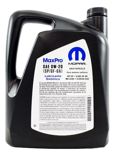 Filtro Wix + Cambio Aceite Mopar 0w20 Fiat Cronos Argo 1.3