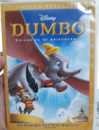 Dvd Dumbo Disney Edição Especial De 70 Aniversário Bonus 