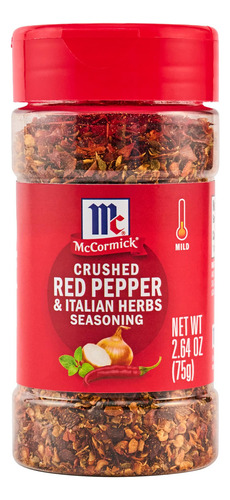 Condimento Pimiento Rojo Triturado Y Hierbas Italianas 75 G