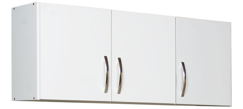 Alacena Cocina Melamina Mueble 120 Cm 3 Puertas - Premium !! Color Blanco