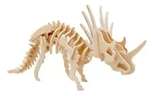 2 Rompecabezas 3d , De Madera, Dinosaurio, Puzzle