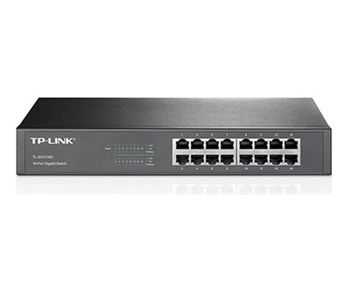 Switch Gigabit  De 16 Portas - Tl-sg1016d - Padrão Rack - Tp