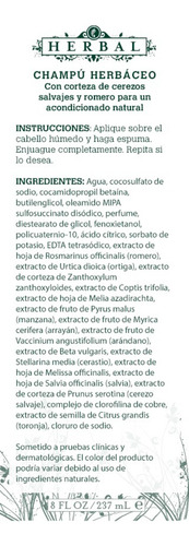 Shampoo De Hierbas Melaleuca 247ml