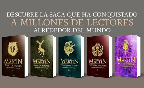 Saga De Libros Juego De Tronos - George Rr Martin - En Caja (Reacondicionado)