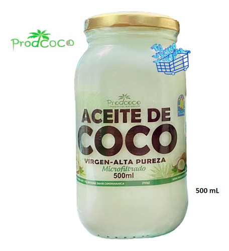 Aceite De Coco 500ml 100% Natur - L a $57