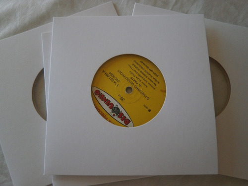 Capa Dura Para Vinil Compacto Papelão Branco - 20 Unid.