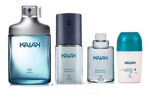 Kit Kaiak Masculino Perfume + Spray + Repuesto + Roll-on