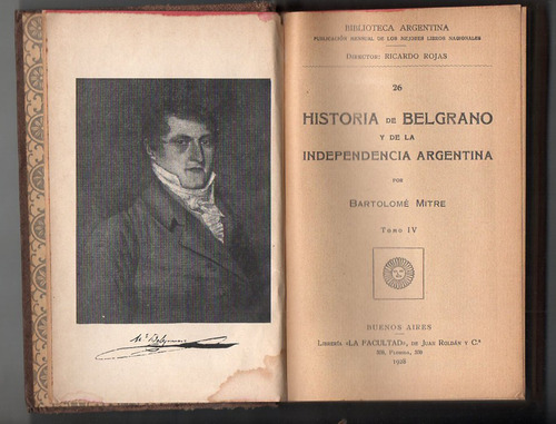 Historia De Belgrano - Bartolome Mitre -tomo Iv Usado 1928