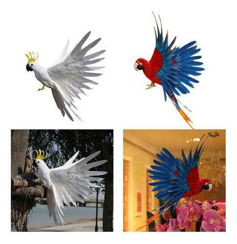 2 Piezas Artificial Bird Home Decor For .7 Pulgadas