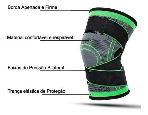 Joelheira De Compressão Tensor - Suporte E Alívio Para Dor