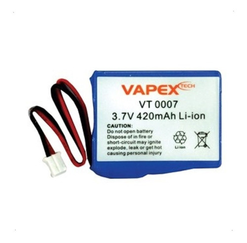 Batería Recargable Vapex 3.7v 420mah Vt0007