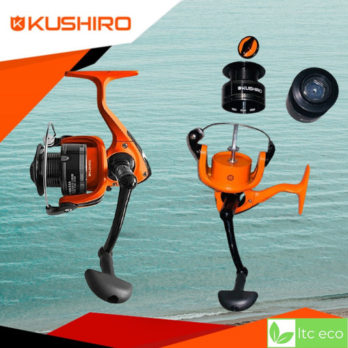 Imagen 3 de 10 de Reel De Pesca Frontal Pesca Variada Kushiro Rfuru40 Pez 5 Kg