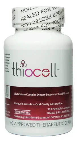 Thiocell Glutatión Pastillas Aclarar Piel 30 Piezas