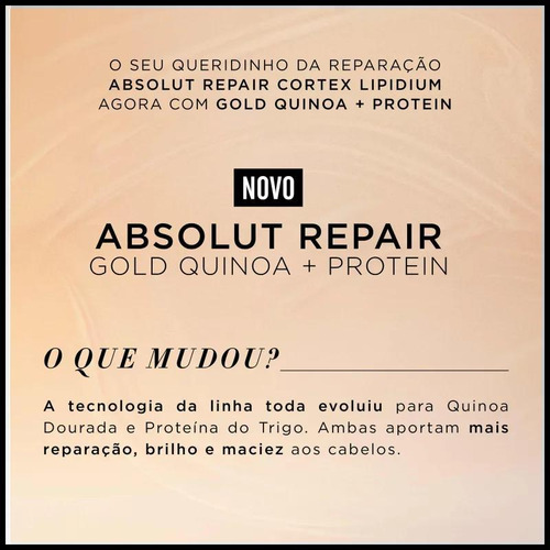 Shampoo Gold Quinoa Absolut Repair 1,5l - L'oréal