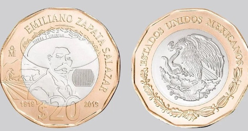 Moneda Conmemorativa De Emiliano Zapata Salazar. A Tratar