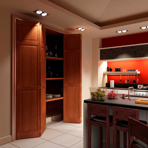 Imagen 1 de 10 de Plegable 2 Hojas Ciega Con Lustre 86 X 204 A 206 Alto