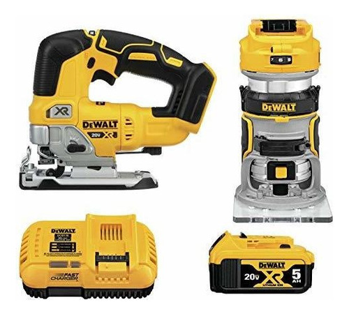 Enrutador Dewalt 20v Max Xr, Inalambrico, Kit Para Trabajar