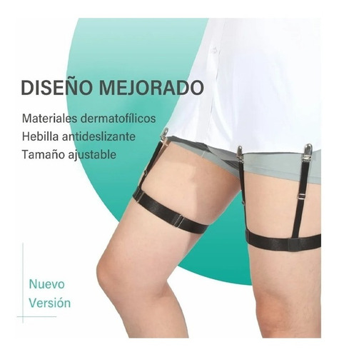 Imagen 6 de 7 de Sujetador Ajustable Tirante Antideslizante Para Camisas 2und