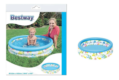 Imagen 1 de 6 de Bestway Pileta Inflable 3 Aros 102 X 25 Cm Jeg 51008 El Gato