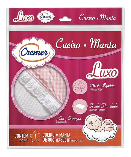 Imagem 2 de 2 de Cueiro Luxo Menina Cremer 1 Un
