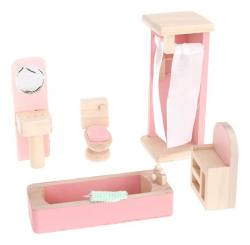 Juego De Sala De Juguete De Madera Accesorio