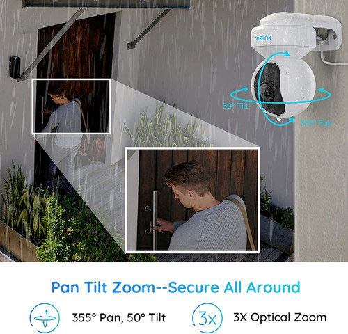 Cámara De Seguridad Wifi De Seguimiento Automático Reolink E