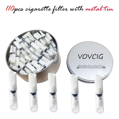 Filtros De Cigarrillos Desechables Vovcig Color Blanco