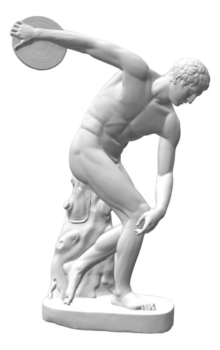 Estatua Discóbolo De Miron Escultura Decoración Griega