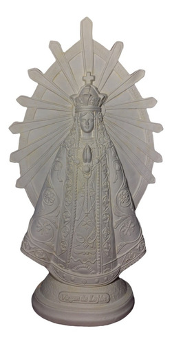 Virgen De Lujan Para Pintar En Yeso Macizo Estatua 38 Cm 