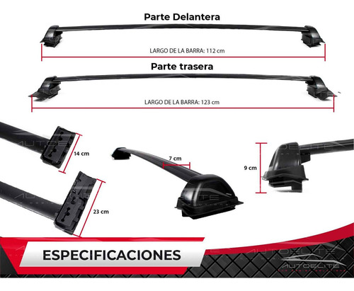 Barras Portaequipaje Honda Element 2003 A 2011 Transversales