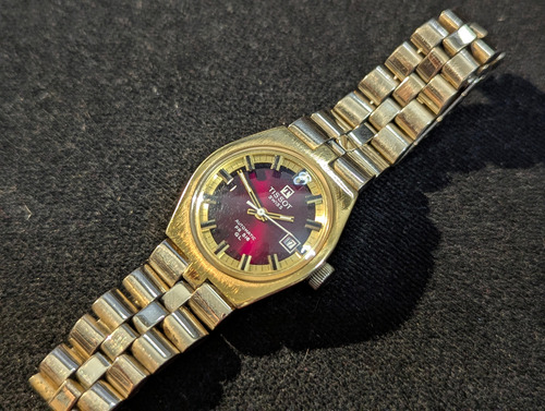 Reloj Mujer Elegant Tissot Automátic D Lujo Vintage Chapado (Reacondicionado)