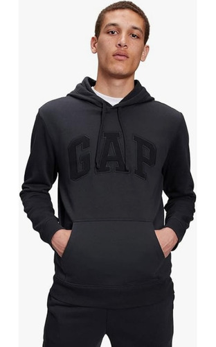 Polera Gap Para Hombre Color Negro Con Capucha