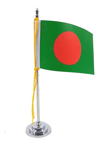 Mini Bandeira De Mesa Bangladesh Cm 15 Poliéster