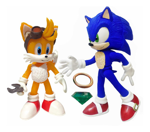 Sonic Y Tails Sonic The Hedgehog Figuras Articuladas Con Luz