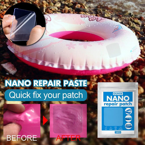 20 Piezas De Parche Transparente Para Reparar Colchas .