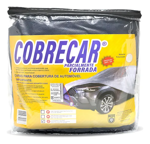 Capa De Cobrir Carro Cobrecar Parcialmente Forrada - G