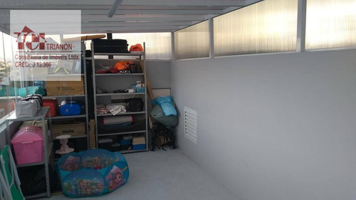 Imagem 24 de 30 de Magnífico Sobrado Alto Padrão 4 Dorms, 200 M² Por R$ 875.000 - Vila Alzira - Santo André/sp - So0606