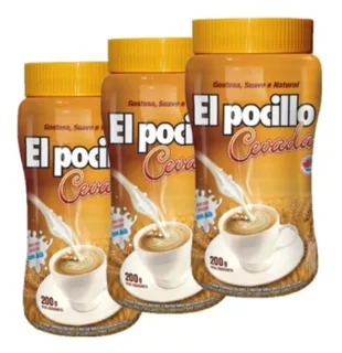 Cevada Solúvel El Pocillo 200g - Sem Cafeína- Kit 3 Unidades