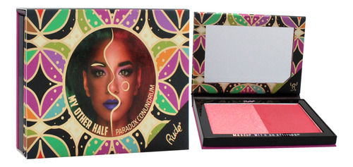 Paleta Facial Rude Cosmetics My Other Half Duo Shade Pearado