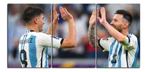 Comprar Cuadro Messi Julian Alvarez 80x40 Mundial Qatar Seleccion 